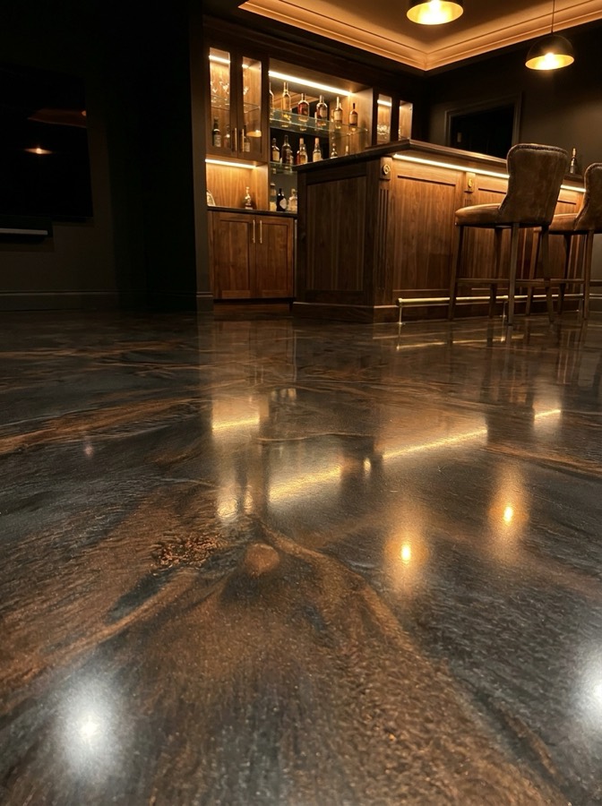 Copper Storm installed in a home bar & lounge