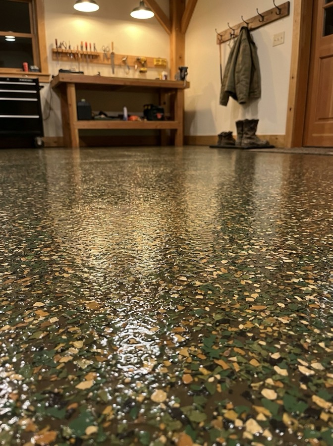 Timberline installed in a workshop & mudroom