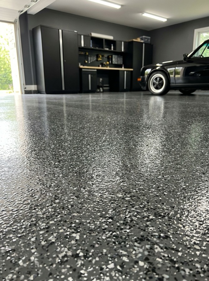 Tux & Tails installed in a two-car residential garage
