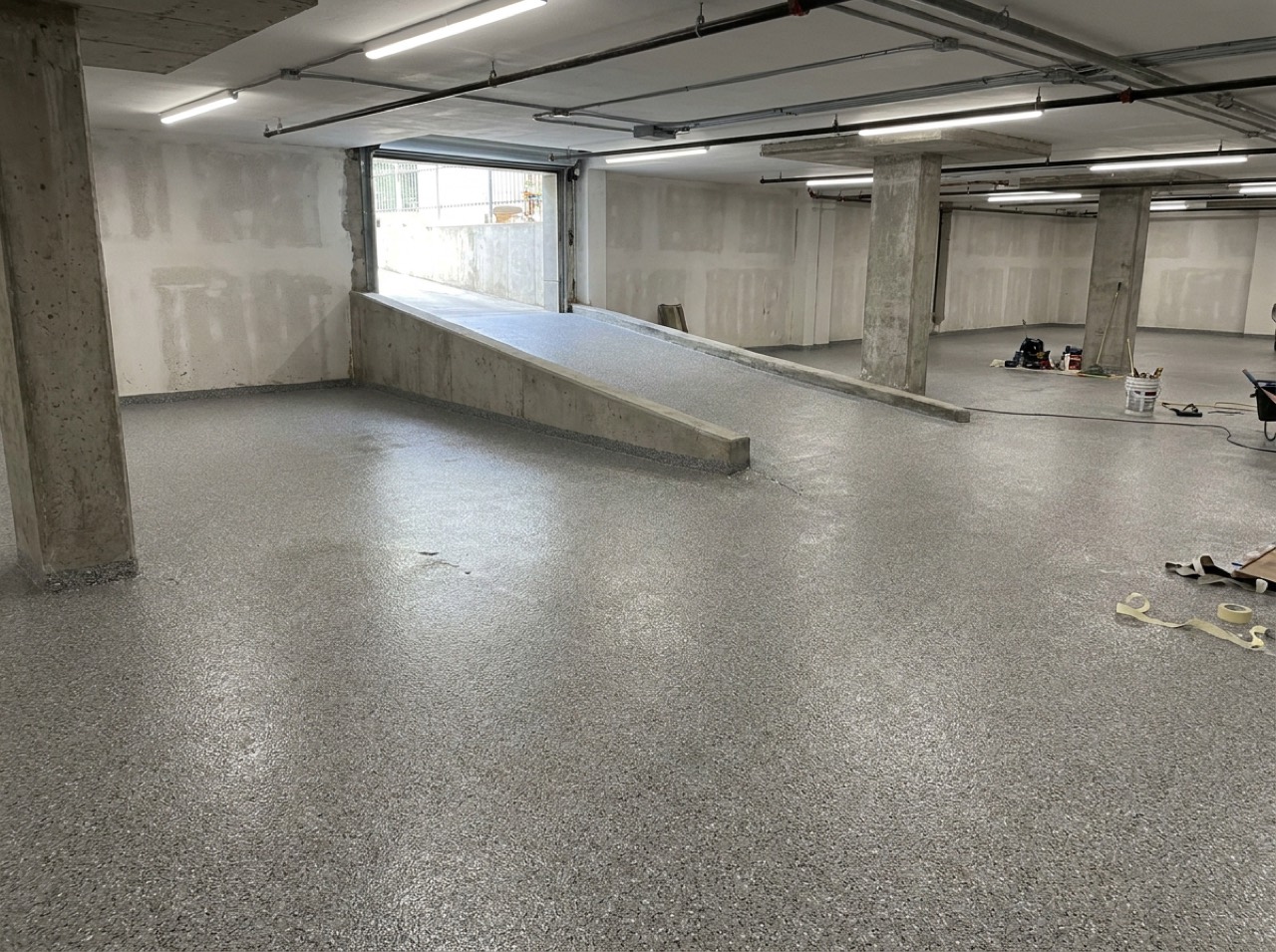 Storm Quartz floor after installation